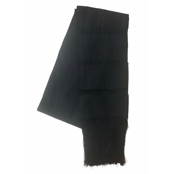 Mexican Handmade Fiesta Rebozo Shawl Xlarge (black)🐣 - Picture 2 of 3